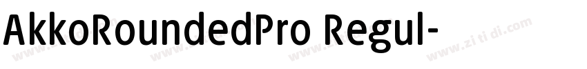 AkkoRoundedPro Regul字体转换